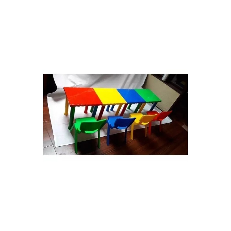 Hacer y Aprender 4 Mesitas Armables Infantil De Plástico, 5