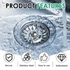 FunWorth 4Pcs 45mm Stainless Steel Hollow Screws, Sink Strainer Replacement