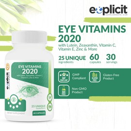 eXplicit Supplements Eye Health & Vision Support - Eye Vitamins 2020