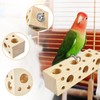 MUYG Bird Wooden Block Chewing Toy Parrot Beak Grinding Toys