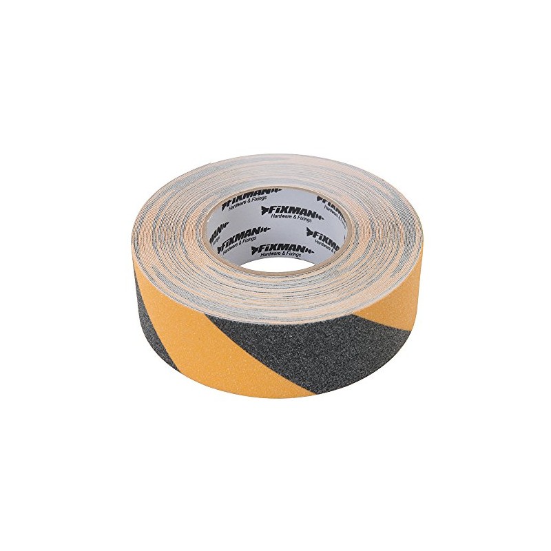 Fixman Anti-Slip Hazard Tape 50mm x 18m Black/Yellow (190583)