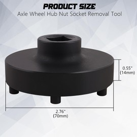 aremnry 6 Gear Hub Nut Socket Tool - Designed for Dodge/Ram Trucks 1500-5500, Compatible with 8954A/8954/5045