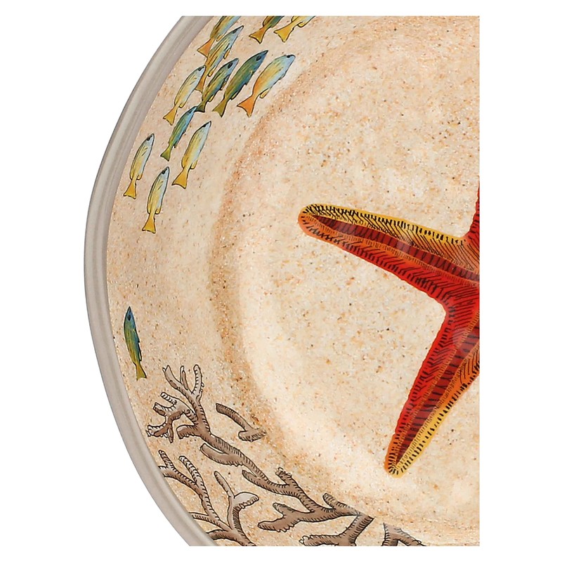 Sea Life Set 2 Soup Plates 100% Melamine 19,5 cm