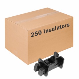 Zareba IWNB-Z Slant Nail Insulator, 250 Pack Black