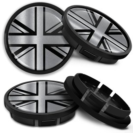 Biomar Labs Compatible with Wheel Center Caps VW 5G0601171 Volkswagen 66mm UK Flag Union Jack CR 30