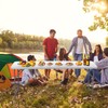 ZENY Plastic Folding Table 6 Foot, Portable Picnic Table with