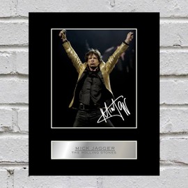 Mick Jagger Signed Mounted Photo Display The Rolling Stones #3