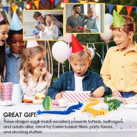 3D Printed Dragon Egg with Dragon Inside,12 Inch 3D Printed Dragon Egg Fidget Toy，Home Office Decor Executive Desk Toys for Autism/ADHD (Rainbow Color)