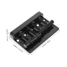 FUNOMOCYA Electric Guitar Bridge Saddle Replacement String Zinc Alloy Accessory Durable Musical Instrument Tailpiece Easy Tone for Guitarists