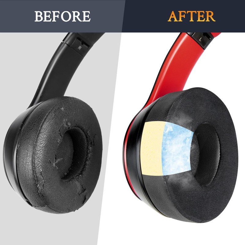 SoloWIT Cooling Gel Replacement Ear Pads Cushions for Beats Solo