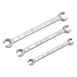 Asahi Metal Industries ASH Double Ended Flare Nut Wrench 0.3 x 0.4 inches (8 x 10 mm), FW0810, Silver