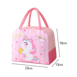 CHENKEE Unicorn Lunch Bag, Small Cooler Bag for Travel, Lunch Bag Insulated Cool Bag Foldable Cartoon Lunch Bags for Girl for School Picnic Lunch Travel