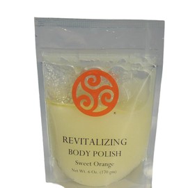 Body Polish -Orange - Natural Salt Scrub - 6 Ounce