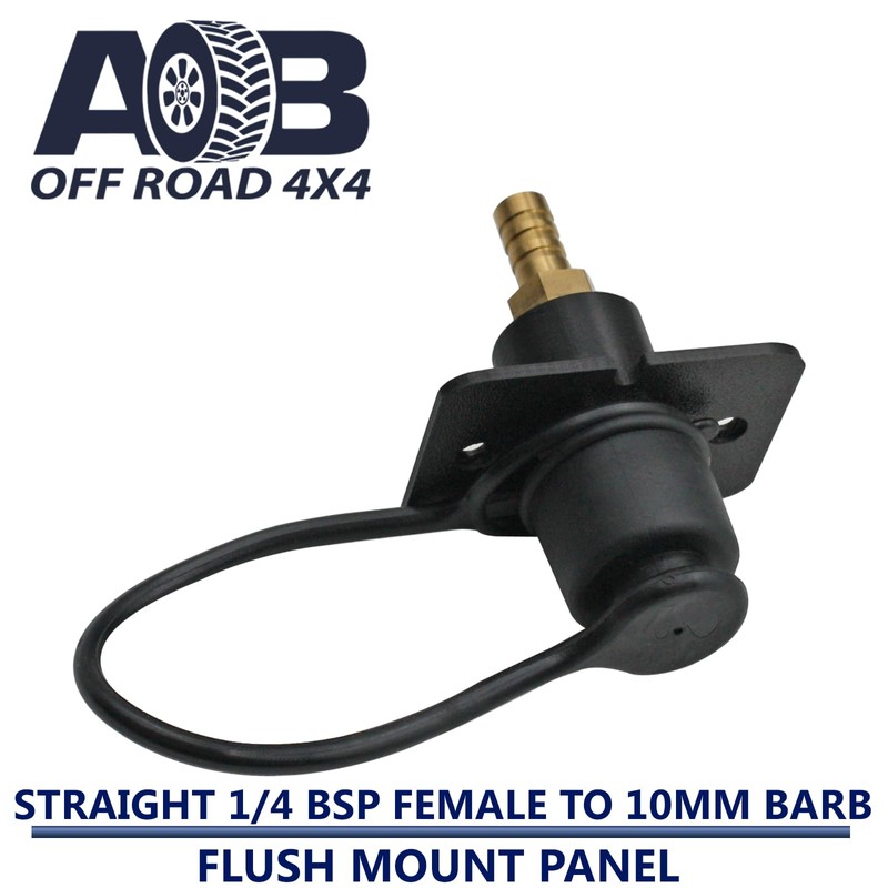 Flush Mount Air Fitting Straight 1/4'' BSP Female to 10mm