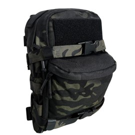 Tactical Hydration Pack 500D Nylon for 2L Outdoor Water Bladder Hydration Pouch Tactical Backpack Water Reservoir Bag for Hiking Riding Running and Climbing for Men & Women (Multicam Black)