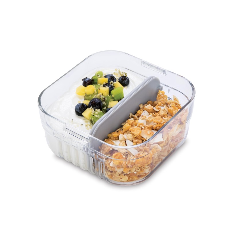 PackIt Mod Lunch Bento Contenedor de almacenamiento de alimentos, Gris