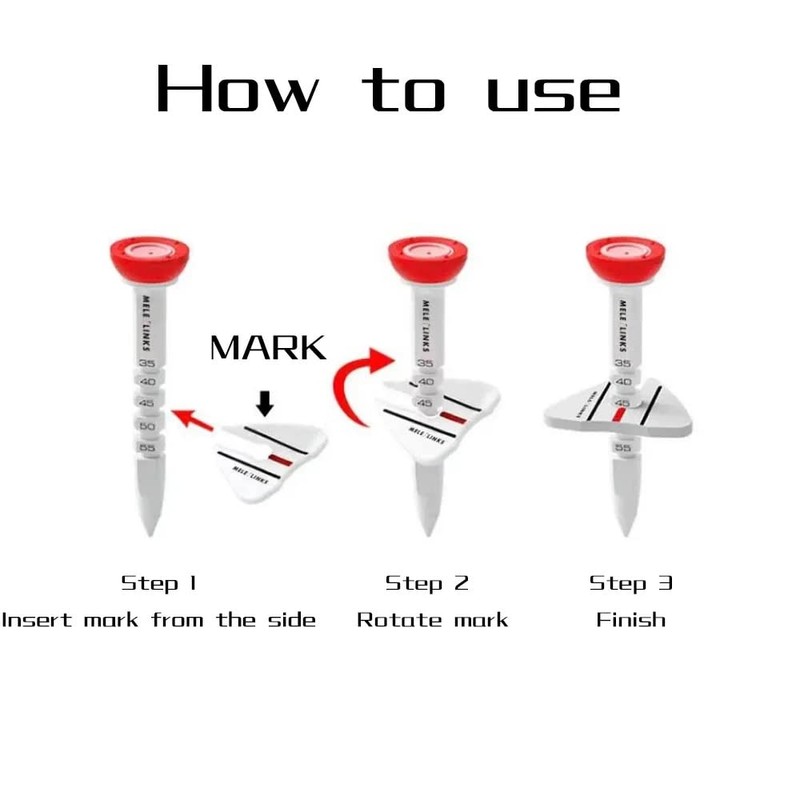 Height Adjustable Golf Tee and Ball Marker