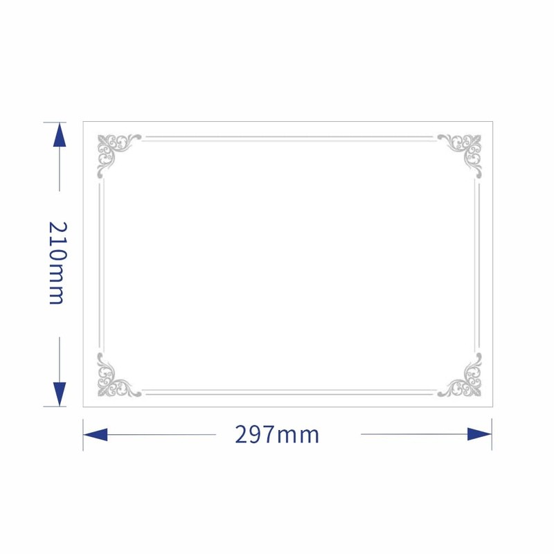 ASTAR 10 Sheets Blank Award Paper, A4 Certificate Back, Framed