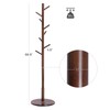 VASAGLE Coat Rack, Solid Wood Coat Stand, Free Standing Hall