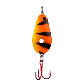 Lindy Fishing Tackle - Lindy Glow Spoon 1/4-Orange Tiger (LGS412)
