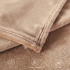 TASTHROW Light Coffee Cuddly Blanket, Fluffy Blanket, Fleece Blanket, 130