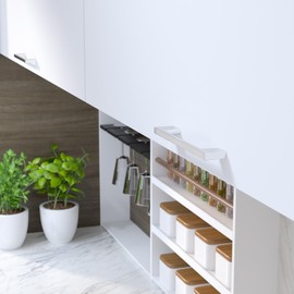 Richelieu Hardware BP8160128900 Armadale Collection 5 1/16-inch (128 mm) Center-to-Center Matte Black Modern Rectangular Cabinet and Drawer Pull Handle for Kitchen, Bathroom, and Furniture