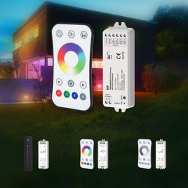 HEXIM 5-36V LED Controller, Dimmer & Fernbendienung - Wi-FI & Funkverbindung (modellabhängig) Steuerung LED Beleuchtung - (VP+R8-1 - RGBW Fernbedienung Set)