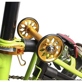 64mm Lightweight Easy Wheels For BROMPTON in GOLD