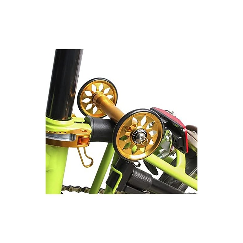 64mm Lightweight Easy Wheels For BROMPTON in GOLD