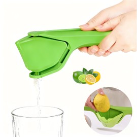 Lime Squeezer, Manual Leverage Effortless Hand Juicer, Easy Squeeze Fold Flat Lemon Juicer, Lemon Press Squeezer with Sideways Pivot to Increase Leverage Easy to Use for Lemons, Lime, Citrus (Green)