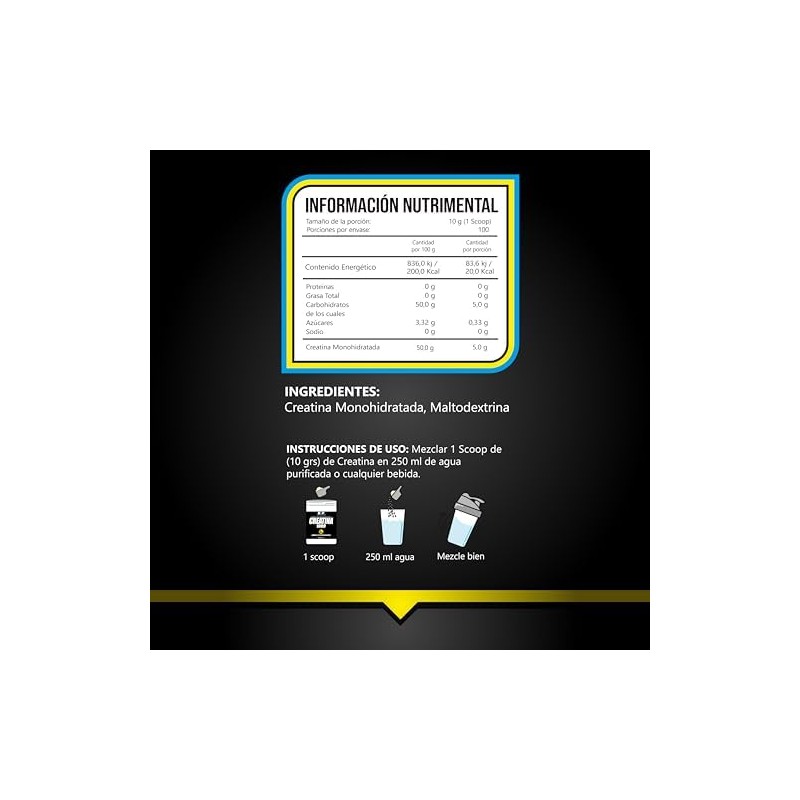 BHP NUTRITION- CREATINA ULTRA MONOHIDRATADA 1k
