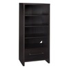 ClosetMaid 1661 Media Storage Tower Bookcase with Drawer, Black Walnut