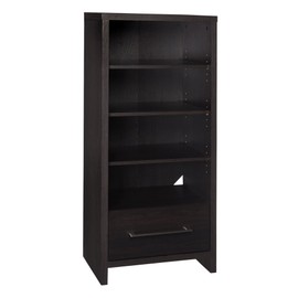 ClosetMaid 1661 Media Storage Tower Bookcase with Drawer, Black Walnut