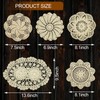5 Piece 7 to 14 Inch Handmade Crochet Cotton Lace