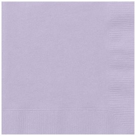 Lavender Solid Beverage Napkins - (Pack of 20) - Perfect for Birthdays, Weddings, Parties & Special Events