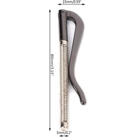 aoukoslt Gun Color Metal Bifold Money Clip Bar Wallet Replace Parts Spring Clamp Cash Holder, Men's Money Clips