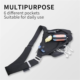 Wander Anti Theft Bag, Personal Flex Bag, Anti Theft Travel Bag for Women, Anti-Theft Travel Bag (Blue left)