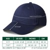 GADIEMKENSD Gorra de béisbol lisa para niños, ajuste sin construir,