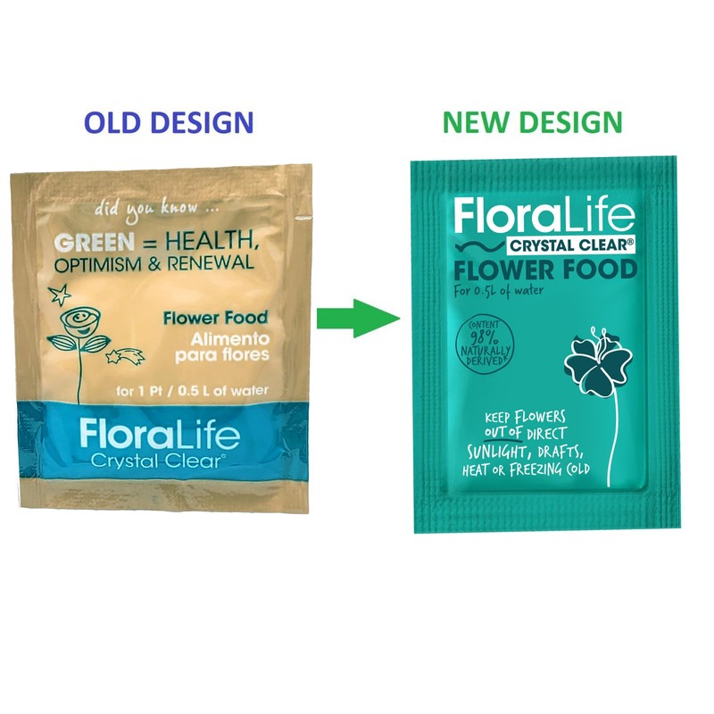 Cut Flower Food Floralife Crystal Clear 200 powdered packets 2.2
