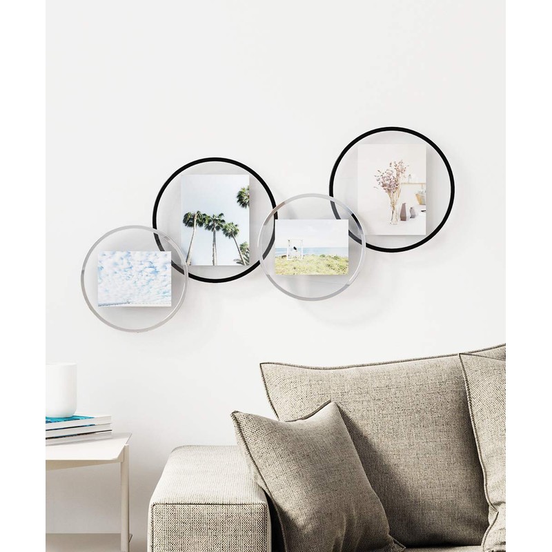 Umbra Infinity Photo Frame, Black, 4 x 6 Inch