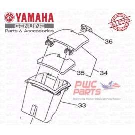 YAMAHA F2X-U1708-00 Glove Box, Lid Hatch & Lock Assy GP1800R GP1800 VX 2015-2020