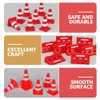 NUOBESTY Mini Traffic Road Cones Construction Road Cones Roadblock Sign