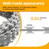 AggFencer 98ft Barbed Razor Wire, Hot-Dip Galvanized Barb Wire Roll