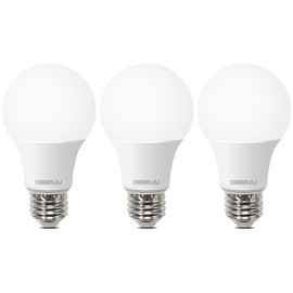 DEGNJU A19 LED Light Bulbs, 60 Watt Equivalent LED Bulbs, Soft White 2700K, 800 Lumens, E26 Standard Base, Non-Dimmable, 8.5W Bright White LED Bulbs for Bedroom Living Room, 3 Pack