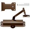 Baridwon Medium Classic Coffee Door Closer - Earth-Tone Finish for