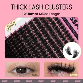 Lash Clusters Kit with Spikes Wispy Lash Clusters False Eyelash