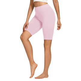 Libella Cycling Shorts Women's Short Leggings Cotton High Waist Shorts Opaque Summer Sports Shorts Colourful 4165, Pack of 1 pink