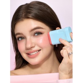 SHEGLAM Glass Glow Blush Stick Cream for Cheek and Lip, Waterproof Hydrating Tinted Solid Moisturizer Blendable Natural Grow Nude Face Blush Makeup-Stunner