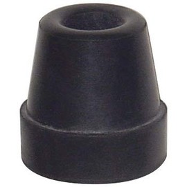 Fuji Home Replacement Rubber for Wands and Clutches 0.6 inch (16 mm) Black 4 Cane (Pack of 2)