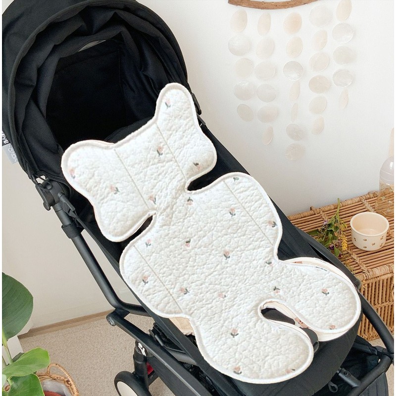 Soft Baby Stroller Seat Cushion Breathable Pure Cotton Infant Car